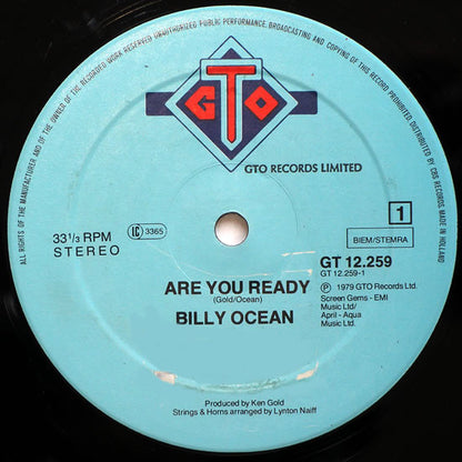 Billy Ocean : Are You Ready (12", Maxi)