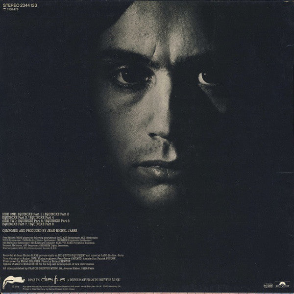 Jean Michel Jarre* : Equinoxe (LP, Album, RP, Inj)