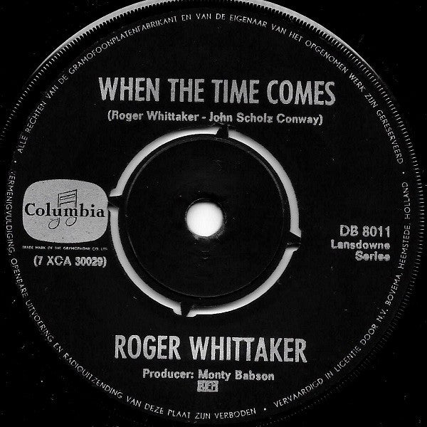 Roger Whittaker : Mexican Whistler (7", Single)