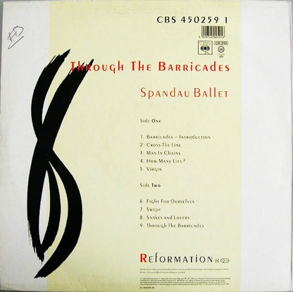 Spandau Ballet : Through The Barricades (LP, Album)