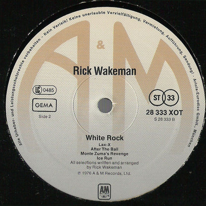 Rick Wakeman : White Rock (LP, Album)