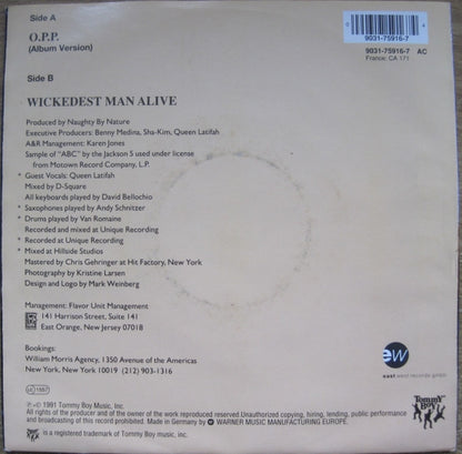 Naughty By Nature : O.P.P. / Wickedest Man Alive (7", Single)