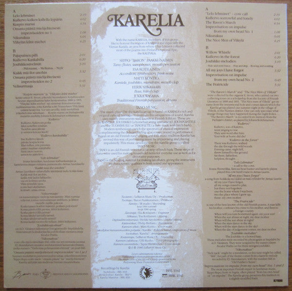 Karelia* : Karelia (LP, Album)