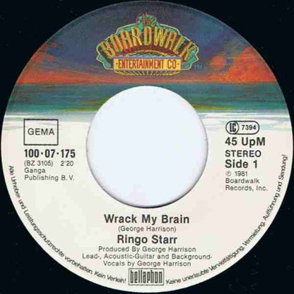 Ringo Starr : Wrack My Brain (7", Single)