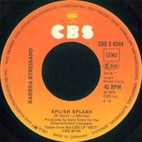 Barbra Streisand : Splish Splash (7", Single)