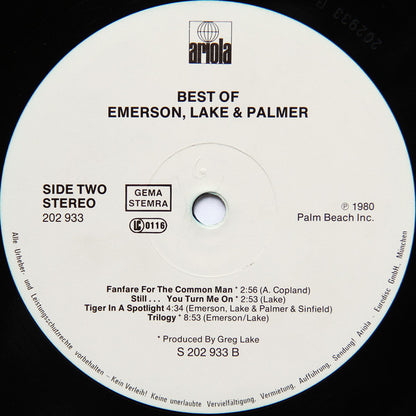 Emerson, Lake & Palmer : The Best Of Emerson Lake & Palmer (LP, Comp, RP)