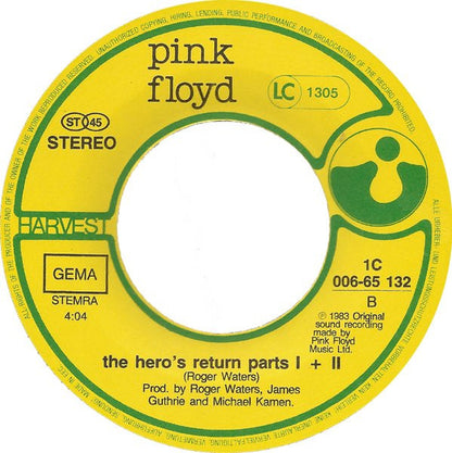 Pink Floyd : Not Now John (7", Single)
