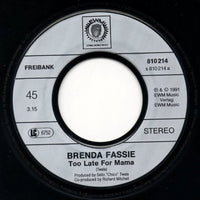 Brenda Fassie : Too Late For Mama (7", Single, Mono)