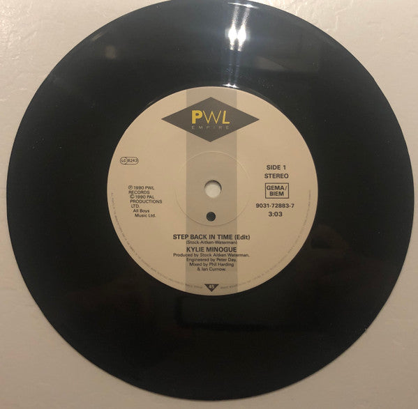 Kylie Minogue : Step Back In Time (7", Single, SMA)