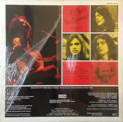 T. Rex : T. Rex In Concert (LP, Album)