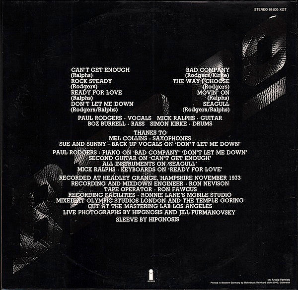 Bad Company (3) : Bad Co. (LP, Album, Gat)