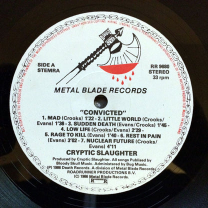 Cryptic Slaughter : Convicted (LP, Album)