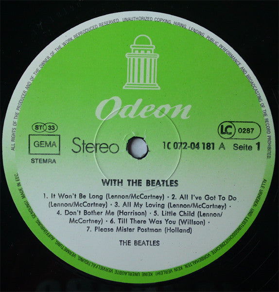 The Beatles : With The Beatles (LP, Album, RE)