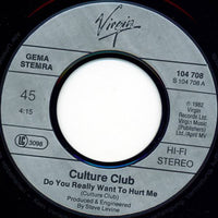 Culture Club : Do You Really Want To Hurt Me (7", Single, Inj)
