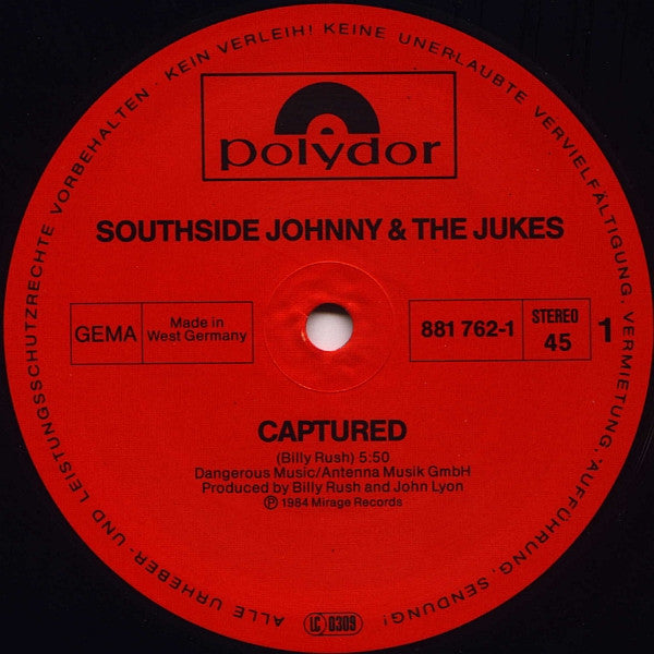 Southside Johnny & The Jukes* : Captured (12", Maxi)
