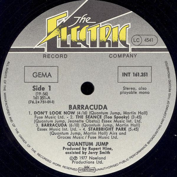Quantum Jump : Barracuda (LP, Album)