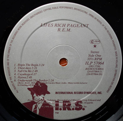 R.E.M. : Lifes Rich Pageant (LP, Album)