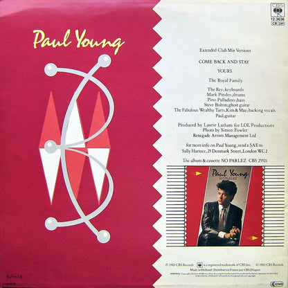 Paul Young : Come Back And Stay / Yours (Extended Club Mix Versions) (12", Maxi)