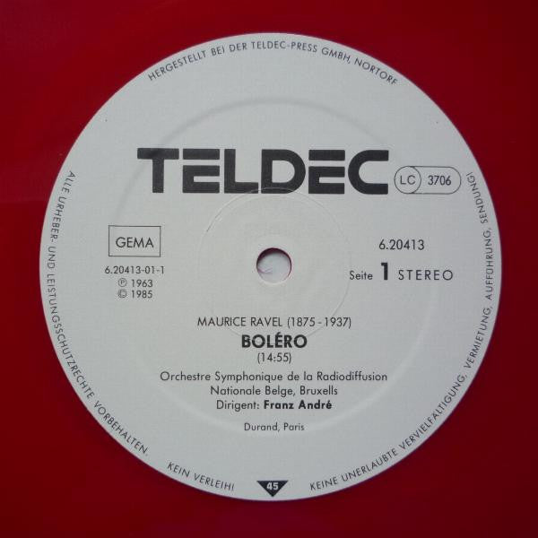 Ravel* : Bolero (12", Maxi, Red)