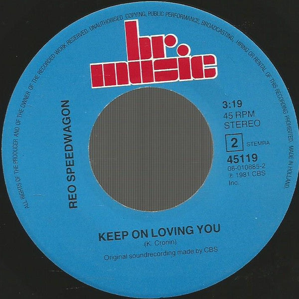 Ram Jam / REO Speedwagon : Black Betty / Keep On Loving You (7", Single, Spl)