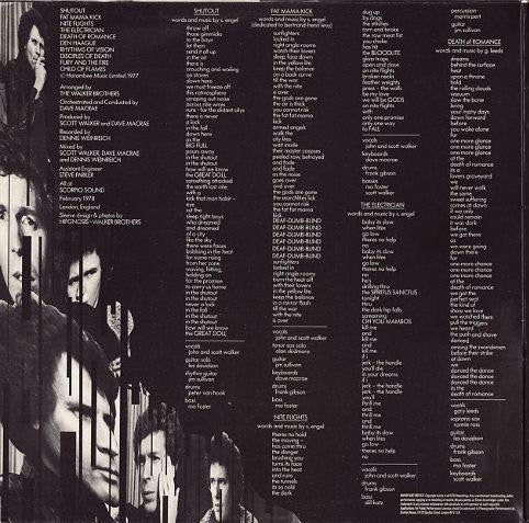 The Walker Brothers : Nite Flights (LP, Album, Gat)