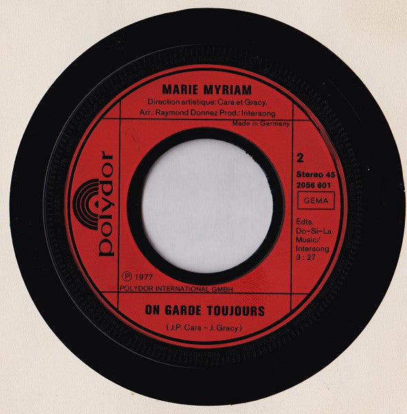 Marie Myriam : L'oiseau Et L'enfant (7", Single)