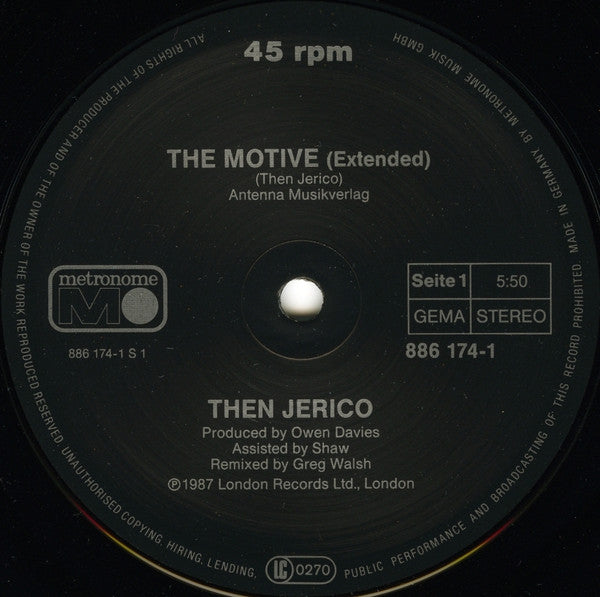 Then Jerico : The Motive (12", Maxi)