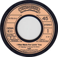 Kiss : I Was Made For Loving You (7", Single, RE)