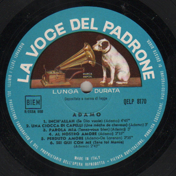 Adamo : Adamo (LP, Album)