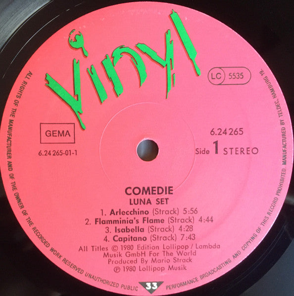Luna Set : Comedie (LP, Album)