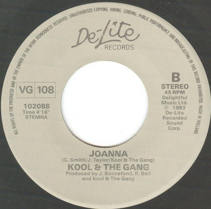Kool & The Gang : Cherish (7", Single)