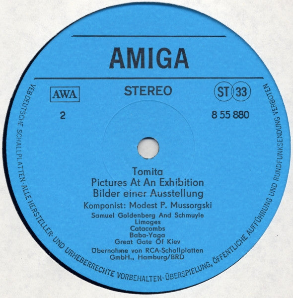 Tomita : Pictures At An Exhibition (LP, Album, RE, Sma)