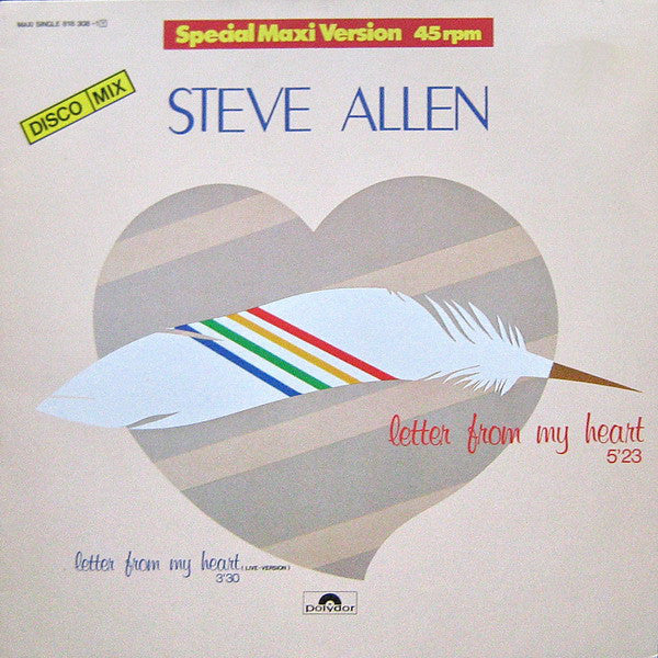 Steve Allen : Letter From My Heart (12", Maxi)