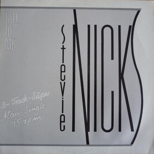 Stevie Nicks : Talk To Me (12", Maxi, M/Print)