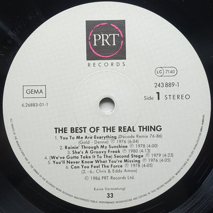 The Real Thing : The Best Of (LP, Comp, RE)