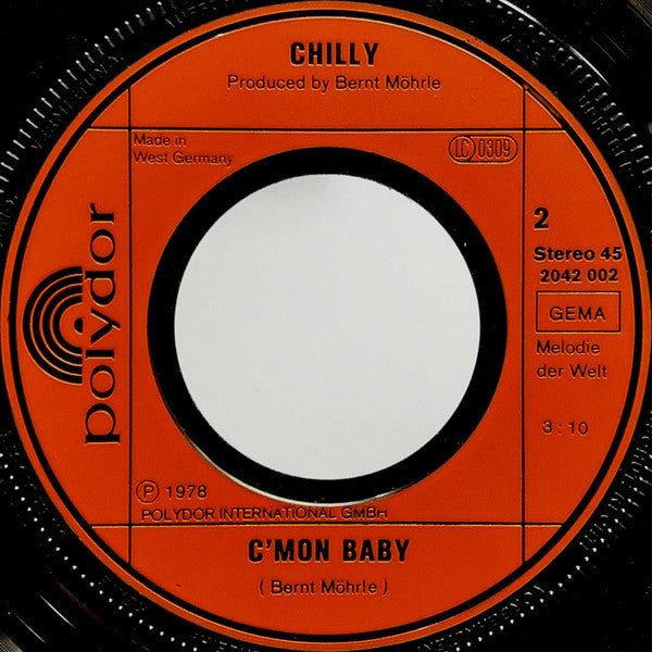 Chilly : For Your Love (7", Single, RE)