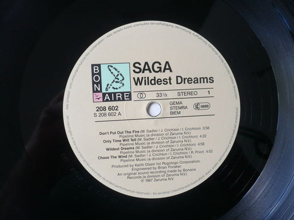 Saga (3) : Wildest Dreams (LP, Album)