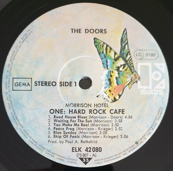 The Doors : Morrison Hotel (LP, Album, RE, Gat)