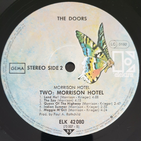 The Doors : Morrison Hotel (LP, Album, RE, Gat)