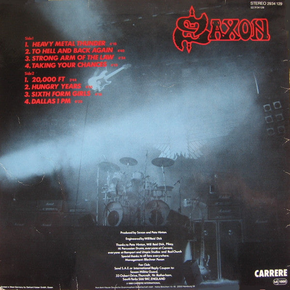 Saxon : Strong Arm Of The Law (LP, Album, RE)