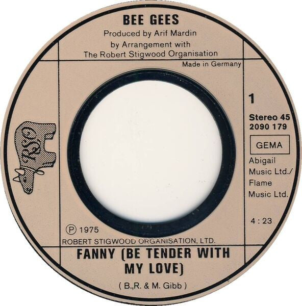 Bee Gees : Fanny (Be Tender With My Love) (7", Single)
