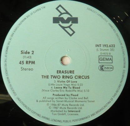 Erasure : The Two Ring Circus (2x12", Album, RP)