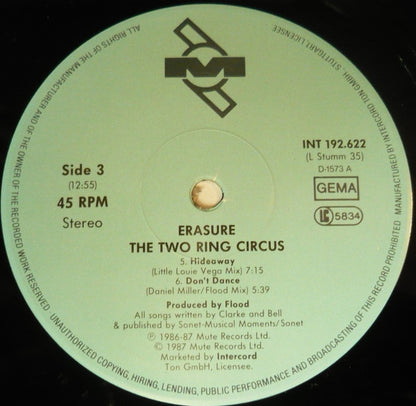 Erasure : The Two Ring Circus (2x12", Album, RP)