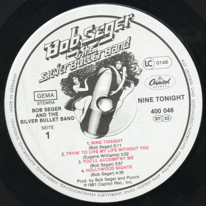 Bob Seger & The Silver Bullet Band* : Nine Tonight (2xLP, Album, Gat)