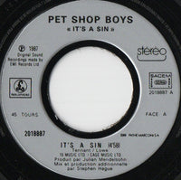 Pet Shop Boys : It's A Sin (7", Single)