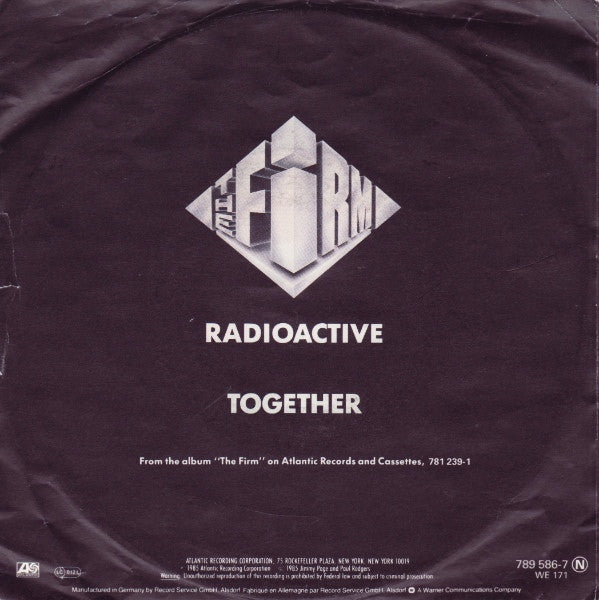 The Firm (7) : Radioactive (7", Single)