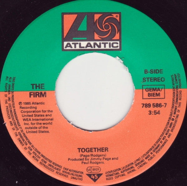 The Firm (7) : Radioactive (7", Single)