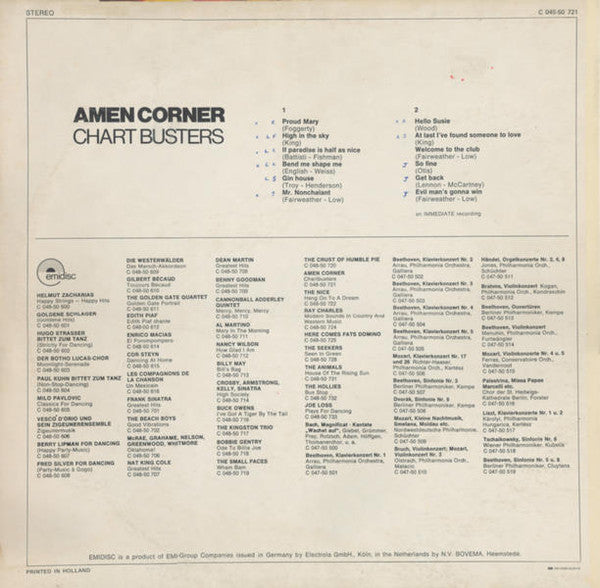 Amen Corner : Chart Busters (LP, Comp)