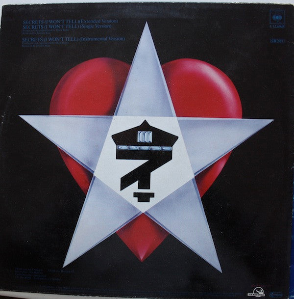 Until December : Secrets (I Won't Tell) (12", Maxi)