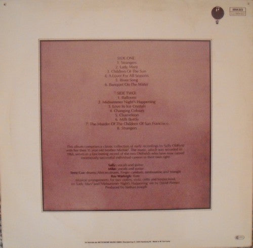 The Sallyangie Featuring Sally* And Mike Oldfield : Children Of The Sun (LP, Album, RE)